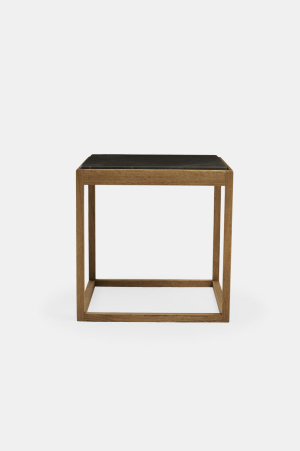 cube table grey marble