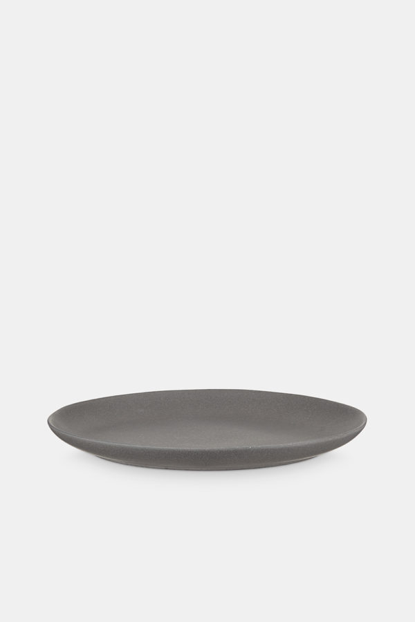 Grey stoneware plate, Danish tabelware